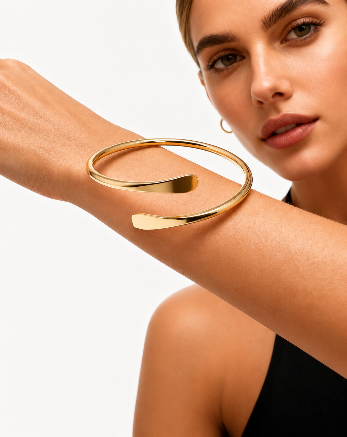 Open Bangle Bracelet for Women | Gold & Silver