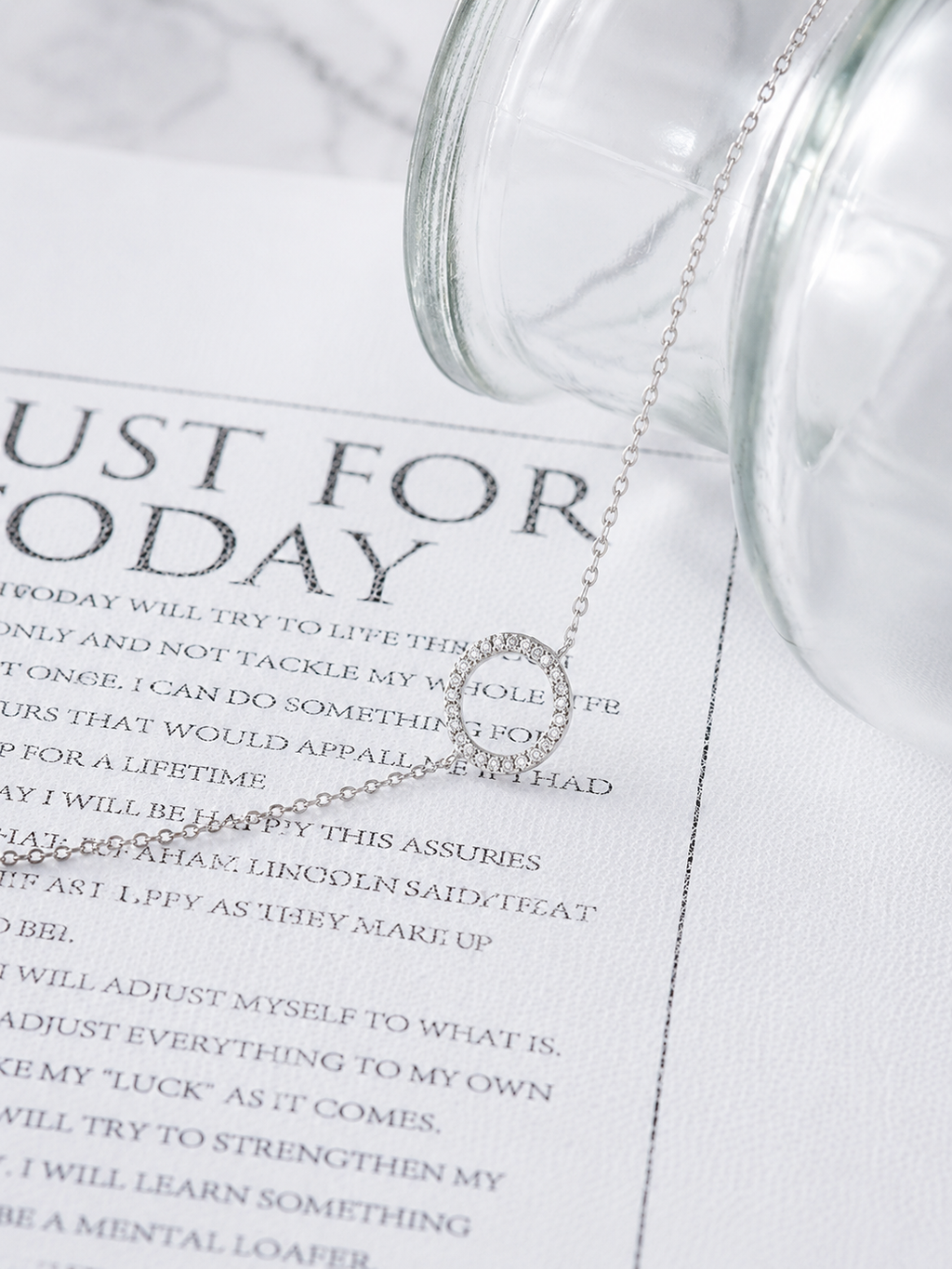 Silver-Tone Crystal Circle Bracelet | Women's Fashion Jewellery