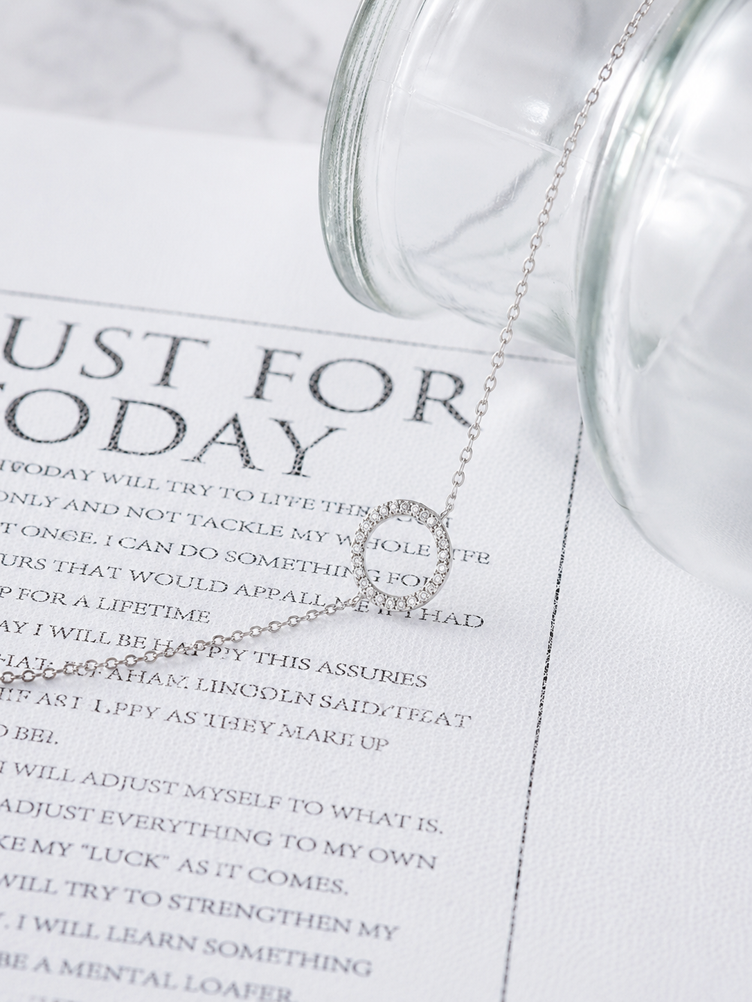 Silver-Tone Crystal Circle Bracelet | Women's Fashion Jewellery