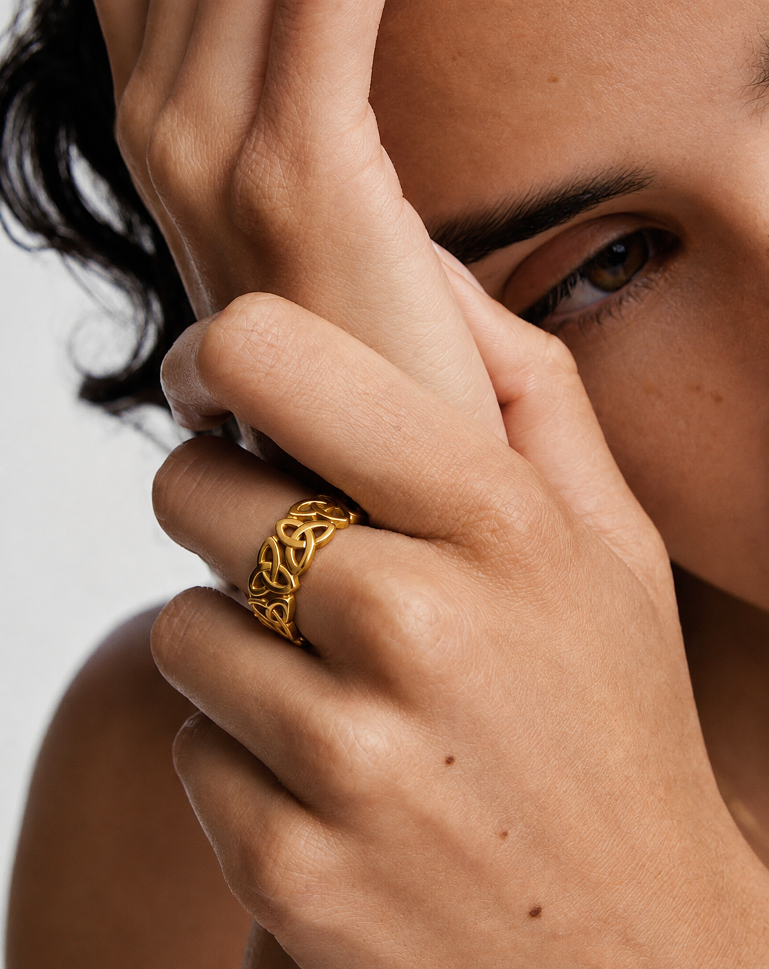 Celtic Knot Open Ring | Stainless Steel | Gold & Silver