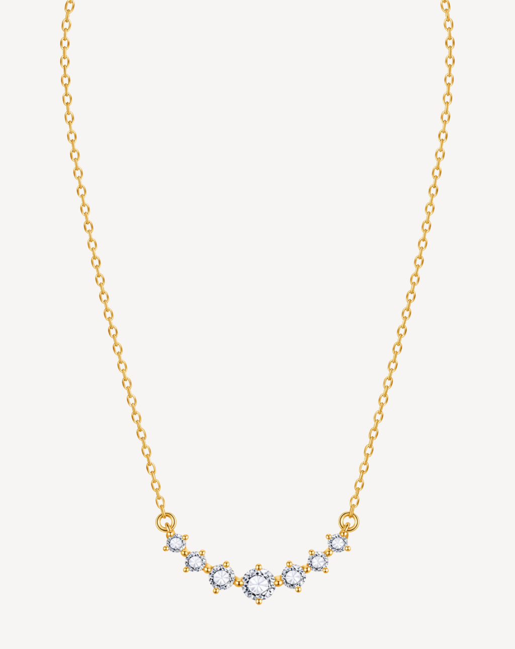 Gold Plated Crystal Floral Pendant Necklace for Women - product image 1