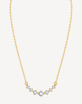 Gold Plated Crystal Floral Pendant Necklace for Women - product image 1