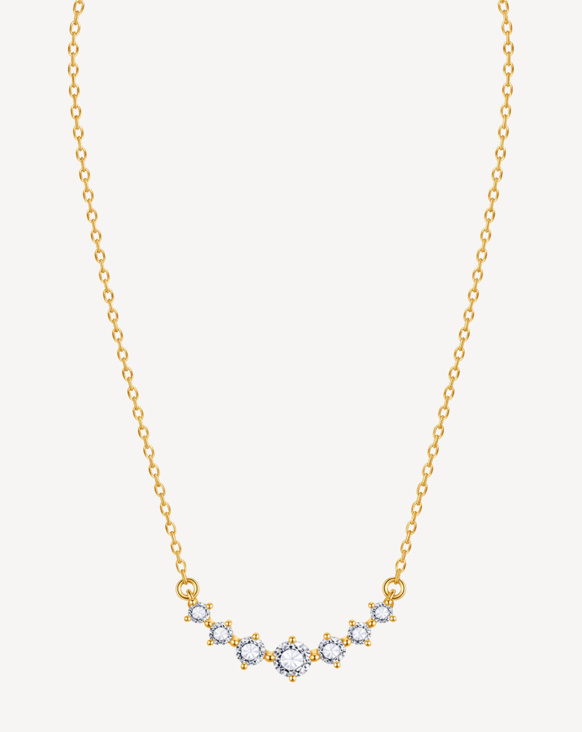 Gold Plated Crystal Floral Pendant Necklace for Women - product image 1