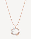 Rose Gold Plated Pearl Floral Wreath Necklace for Women - product image 1