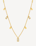 Gold Plated Geometric Dual Layer Necklace for Women - product image 1