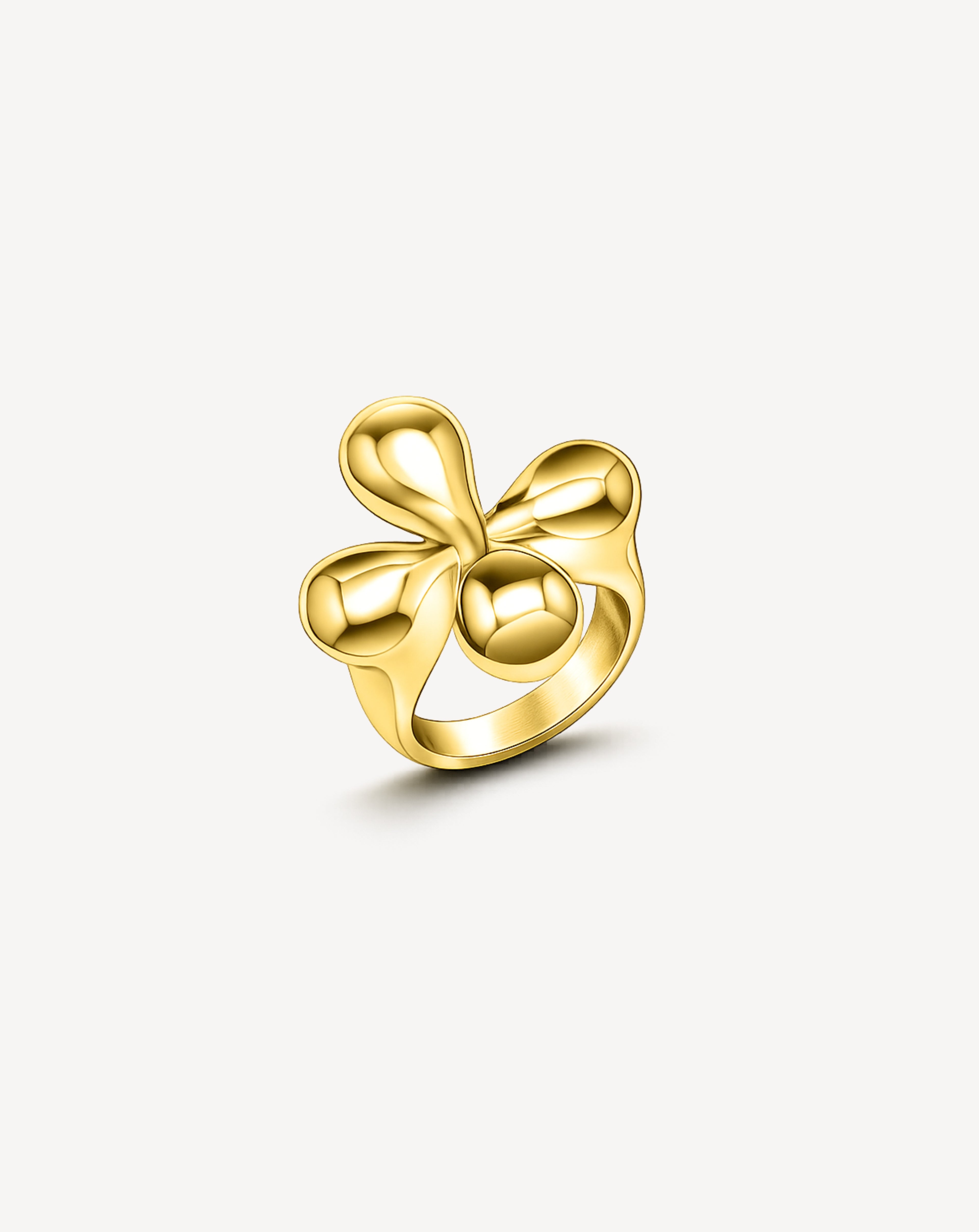 Vintage Gold Knot Ring | Titanium Steel