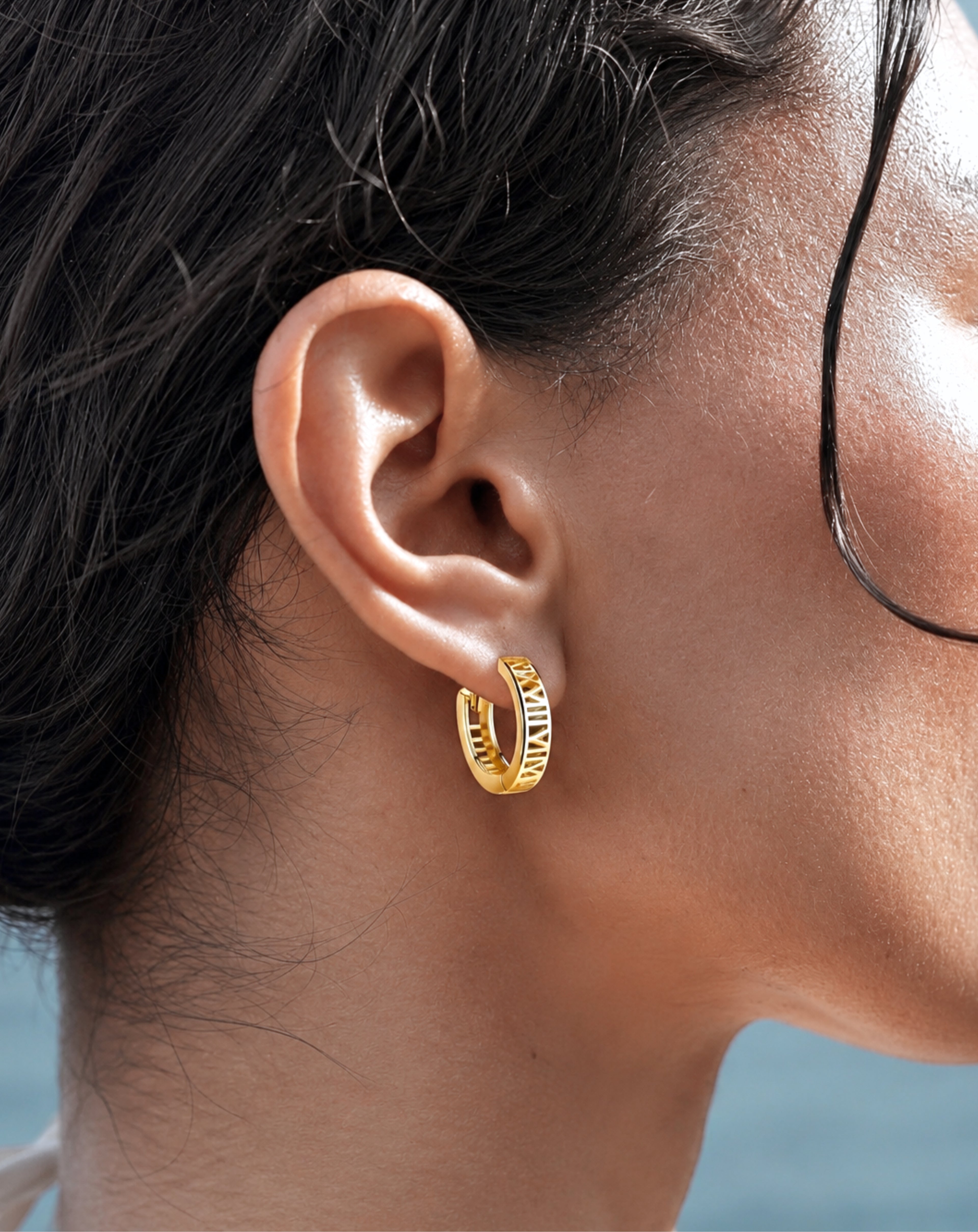 S925 Sterling Silver Earring Roman Earrings Jewelry Women