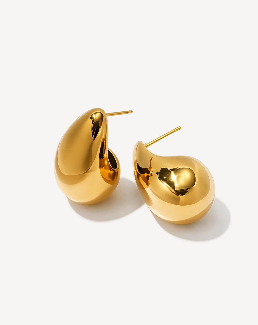 Ins Viral Luxury Earrings, High-End Beach Vacation Style, Geometric Bold Studs & Hoops For Women