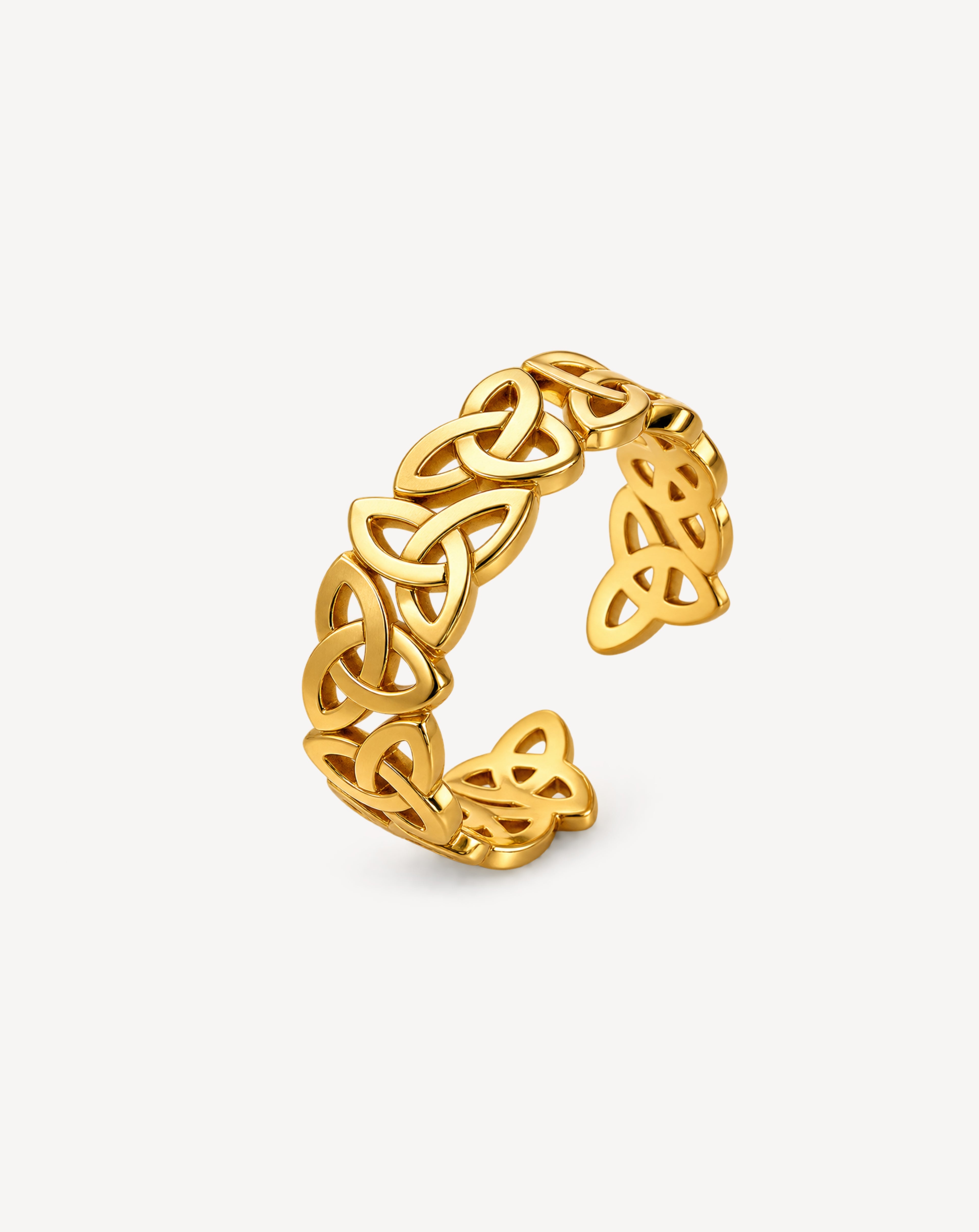 Celtic Knot Open Ring | Stainless Steel | Gold & Silver