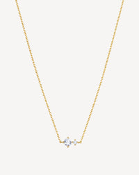 925 Sterling Silver Birthstone Necklace | 12 Months
