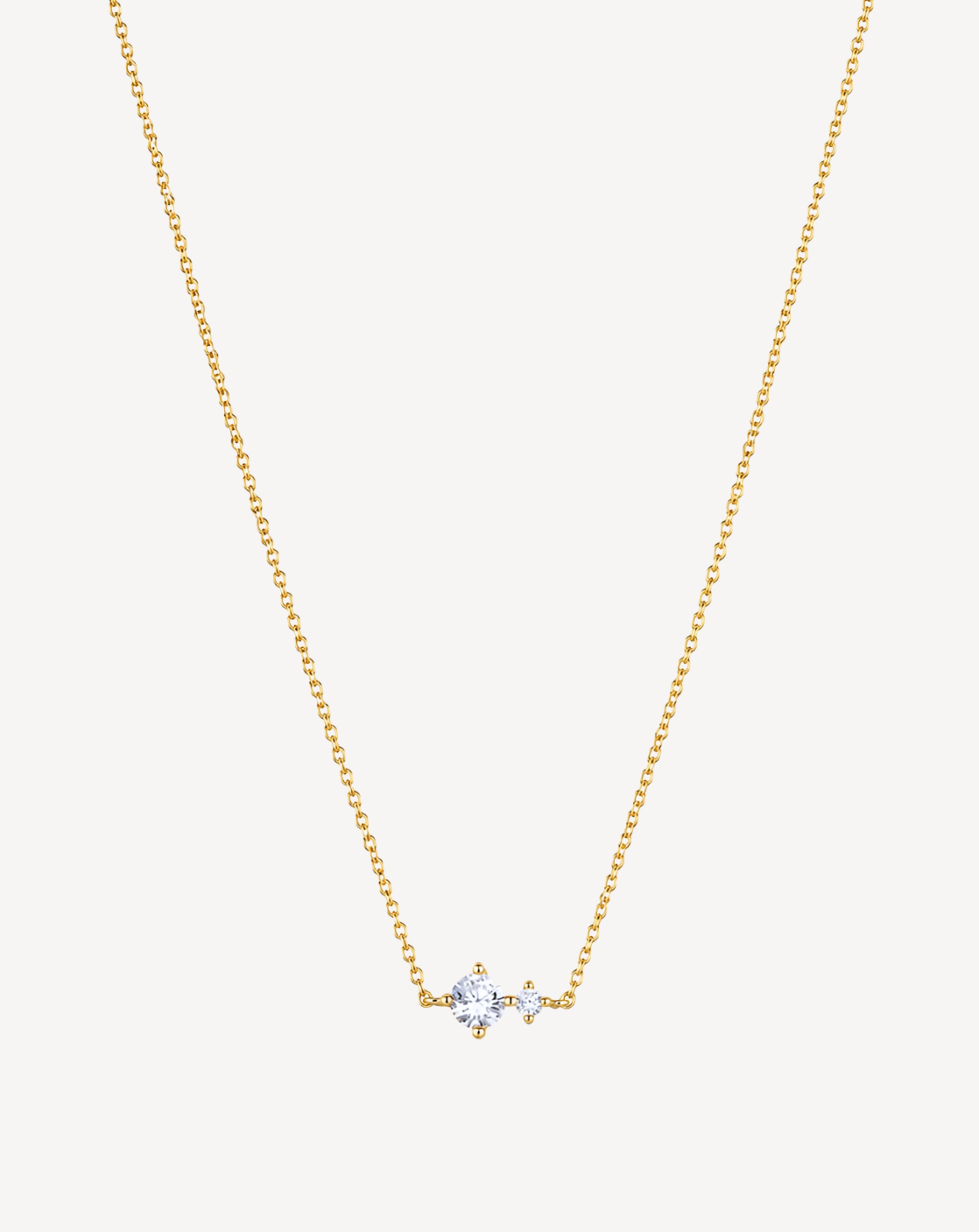 925 Sterling Silver Birthstone Necklace | 12 Months
