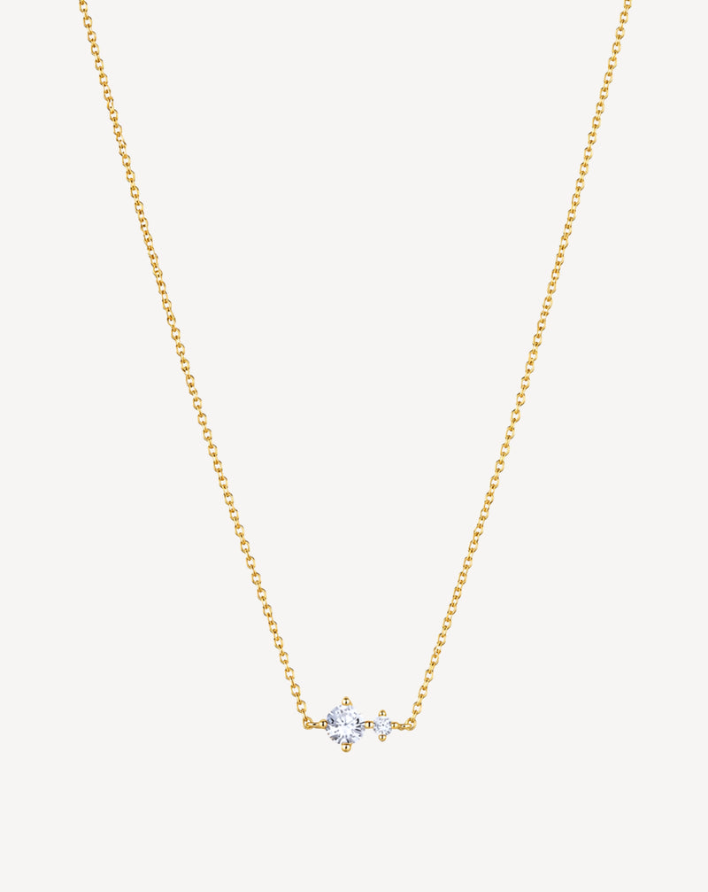 925 Sterling Silver Birthstone Necklace | 12 Months