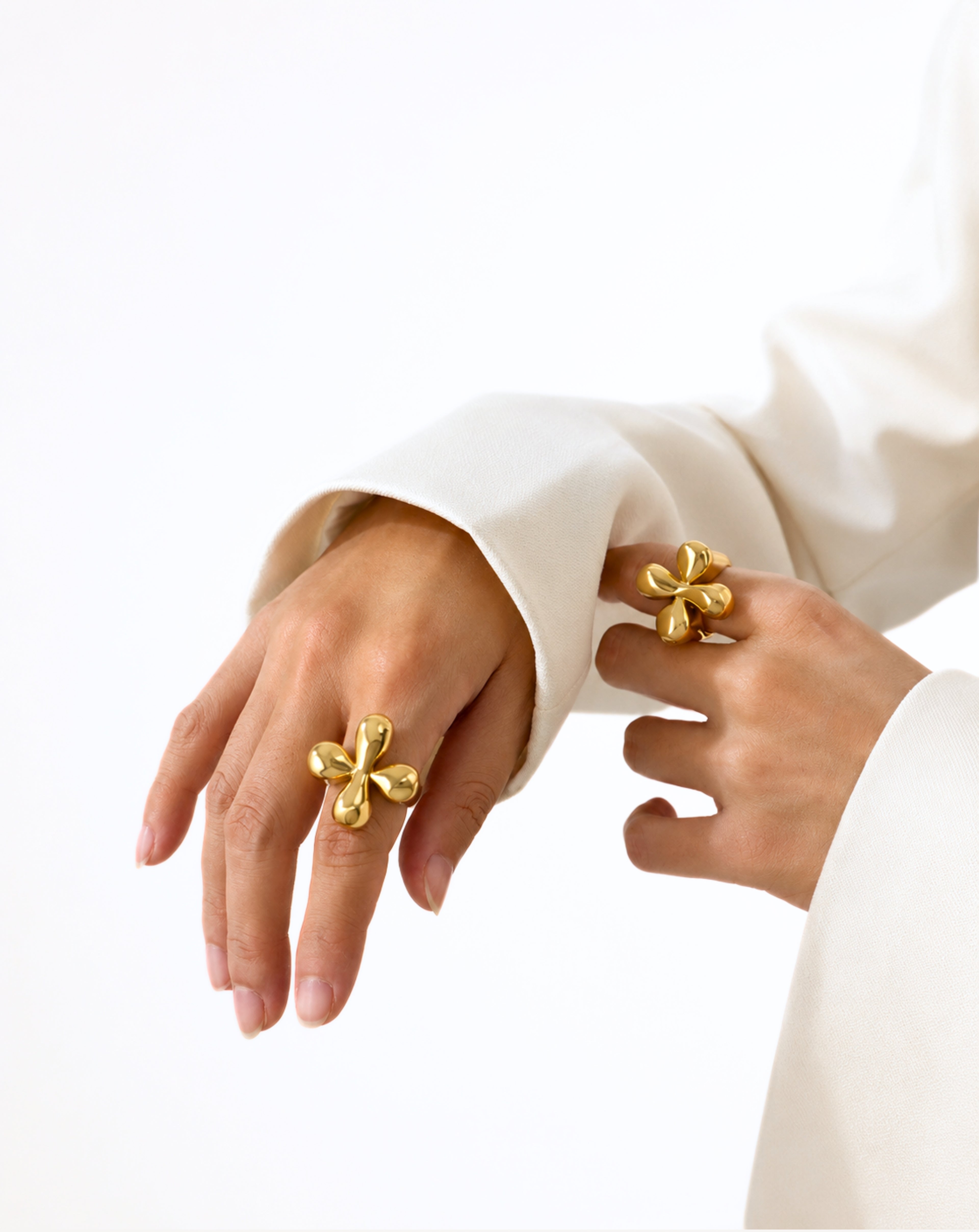 Vintage Gold Knot Ring | Titanium Steel