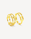 Women's Geometric Open Ring | Gold-Plated Stainless Steel