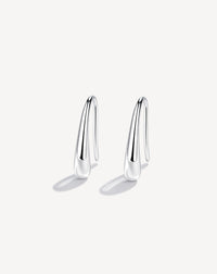 925 Sterling Silver Small, Small And Simple Temperament Personality Cold Wind Ear Buckle Earrings