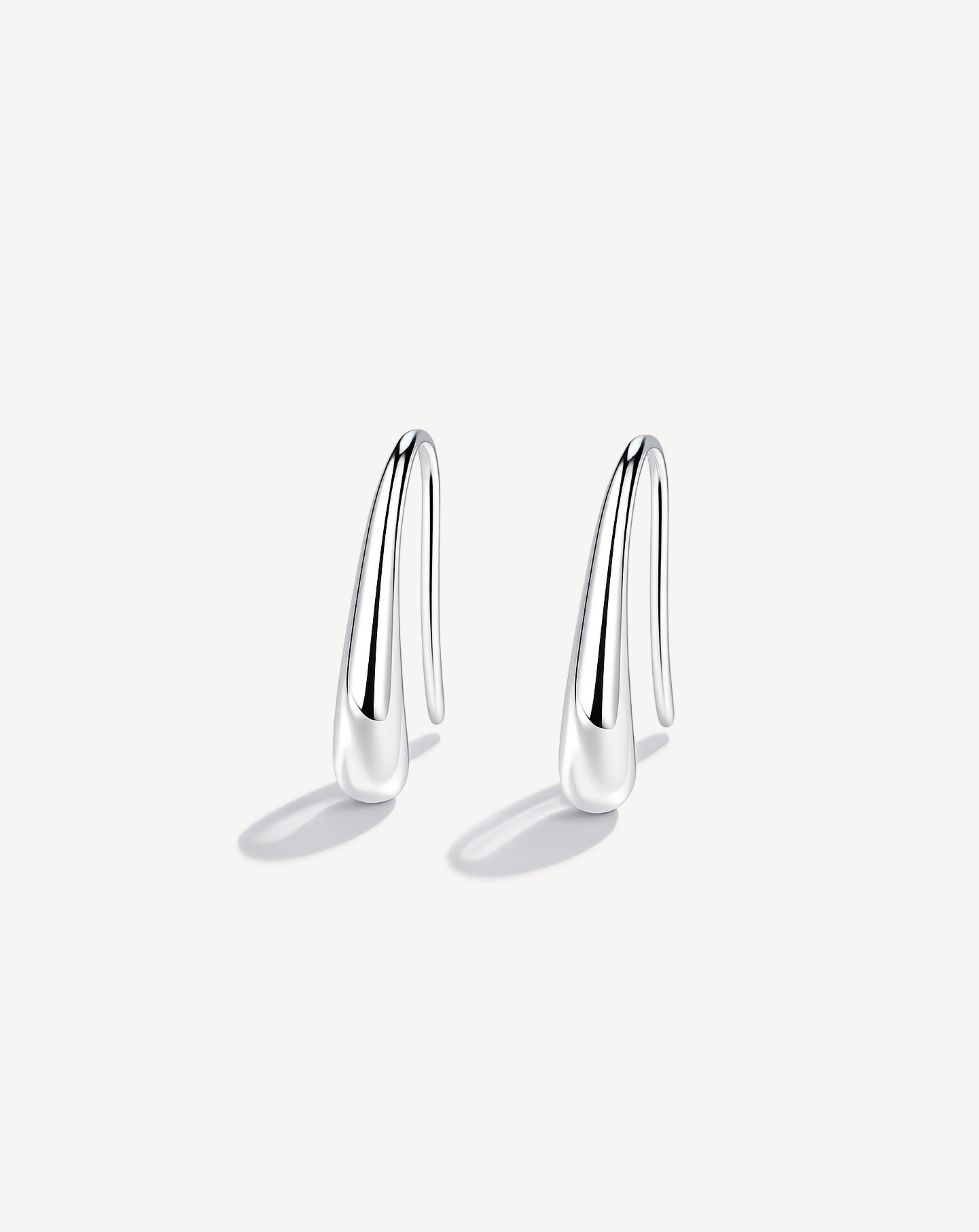 925 Sterling Silver Small, Small And Simple Temperament Personality Cold Wind Ear Buckle Earrings