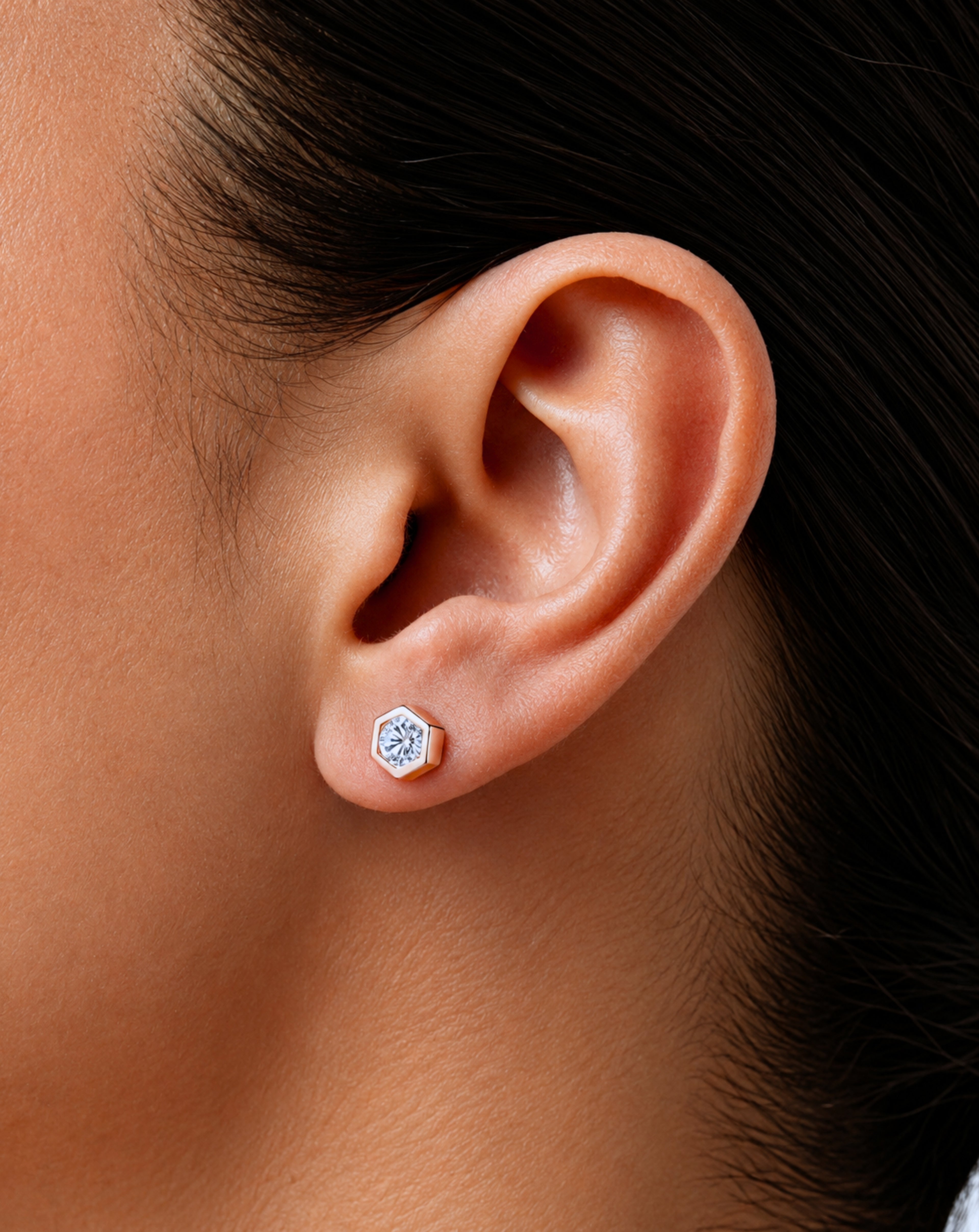 925 sterling silver earrings cute trendy gold small exquisite fine jewelry zircon earring. women's wholesale