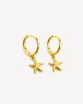 Island style starfish s925 silver earring
