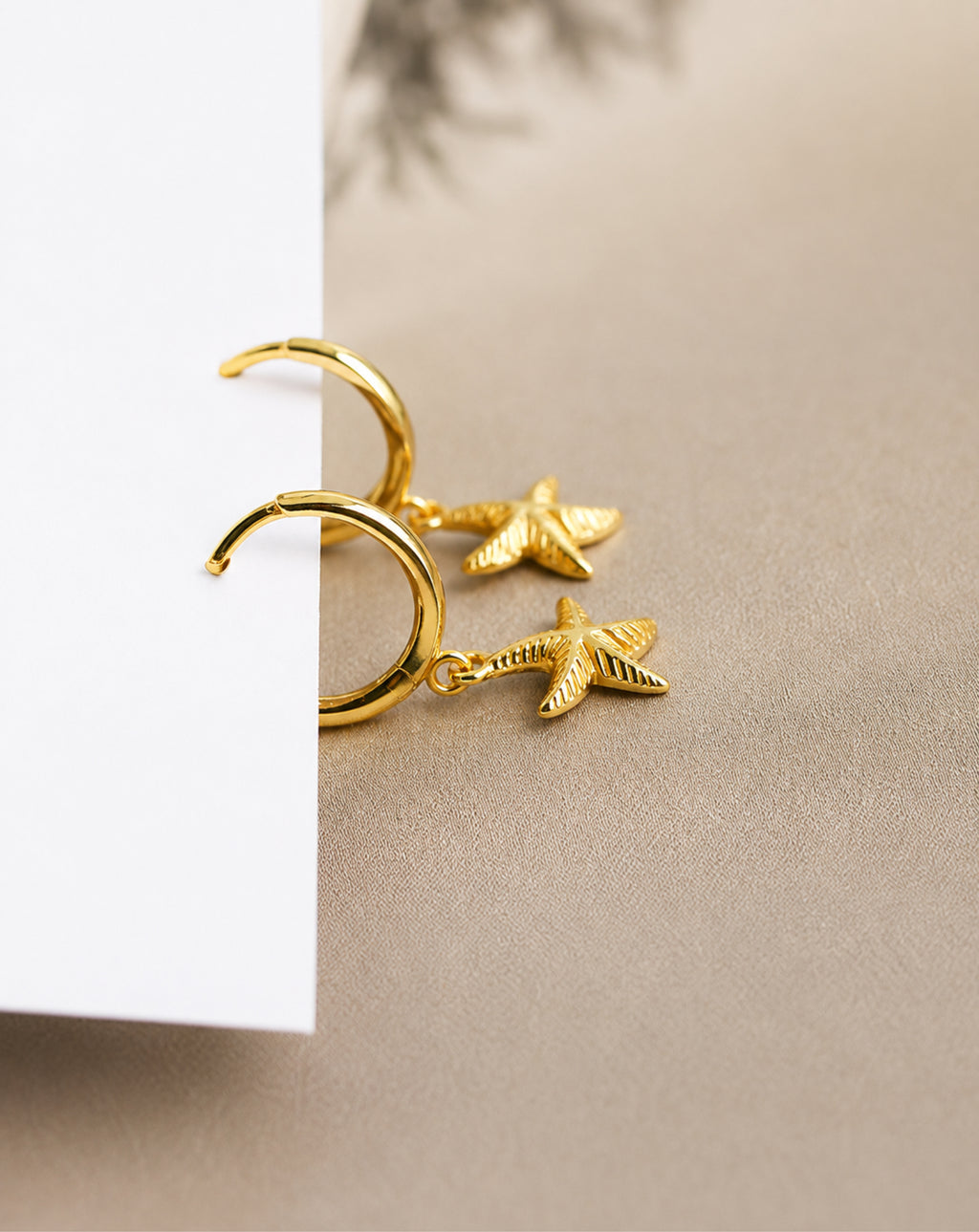 Island style starfish s925 silver earring