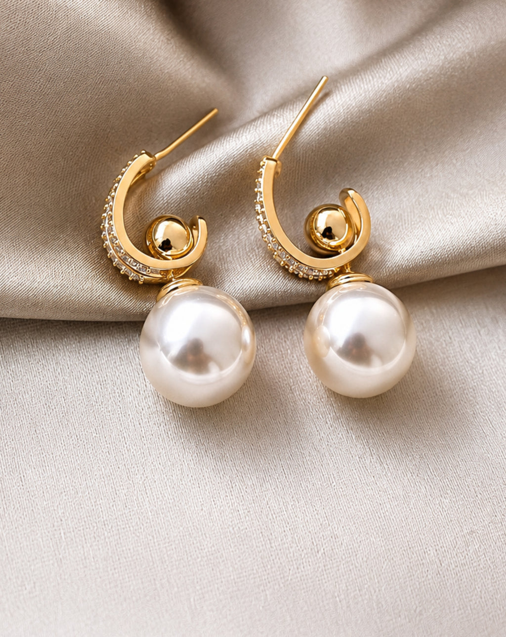 Multiple Ways To Wear Pearl Earrings Eardrops Women's Exquisite