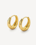Round smooth earring