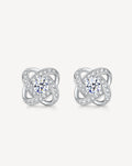 Sterling Silver Four-leaf Clover Earring Necklace