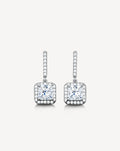 Top Quality Austrian Crystal Big Geomatric CZ Fashion Luxury Zircon Women Ear Stud Earrings Elegant Earring For Party