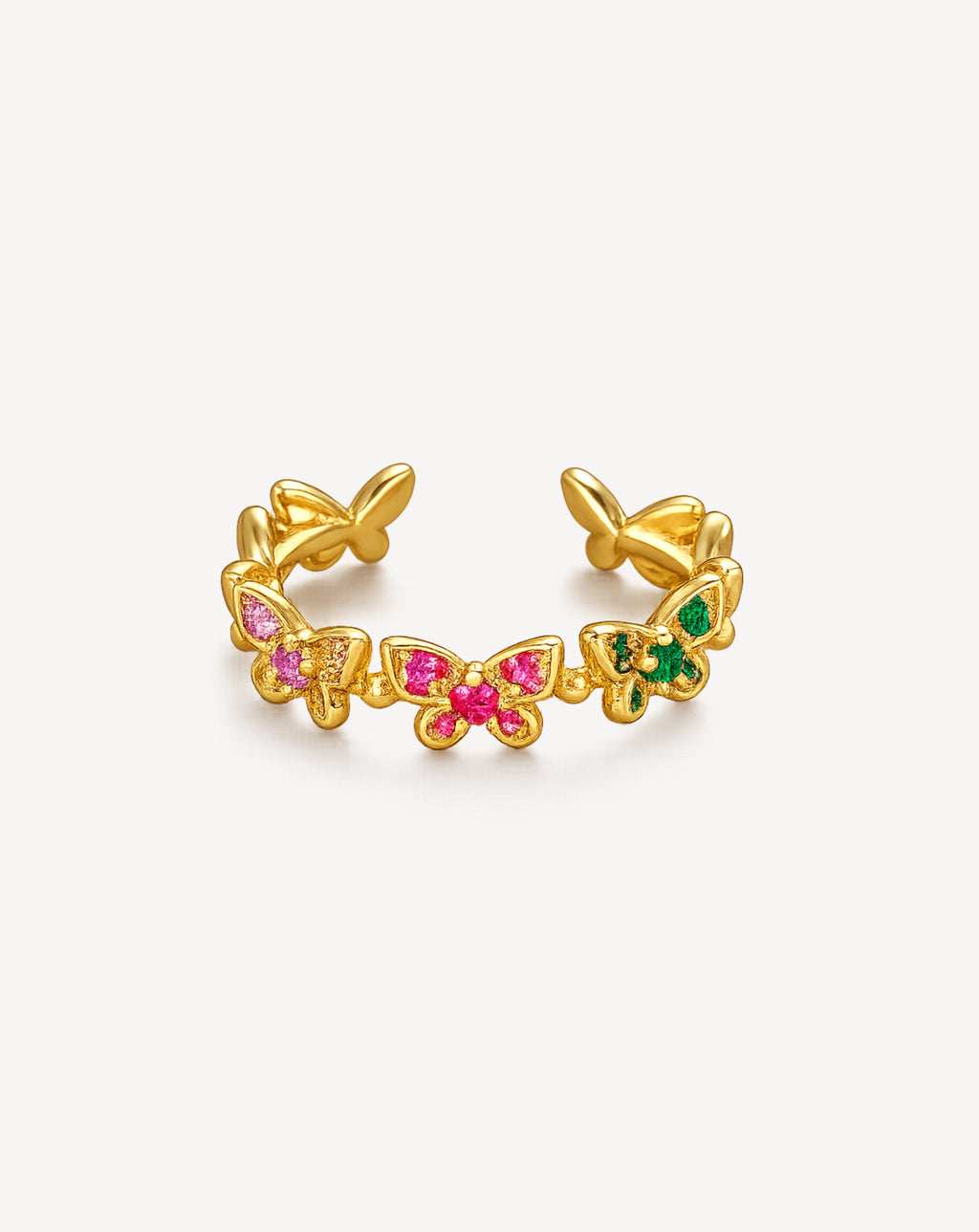 Butterfly Open Ring for Women | Adjustable Design