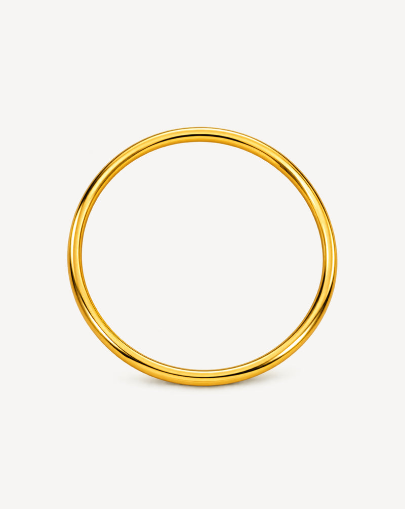 Minimalist Titanium Steel Bangle | Gold & Silver Finish