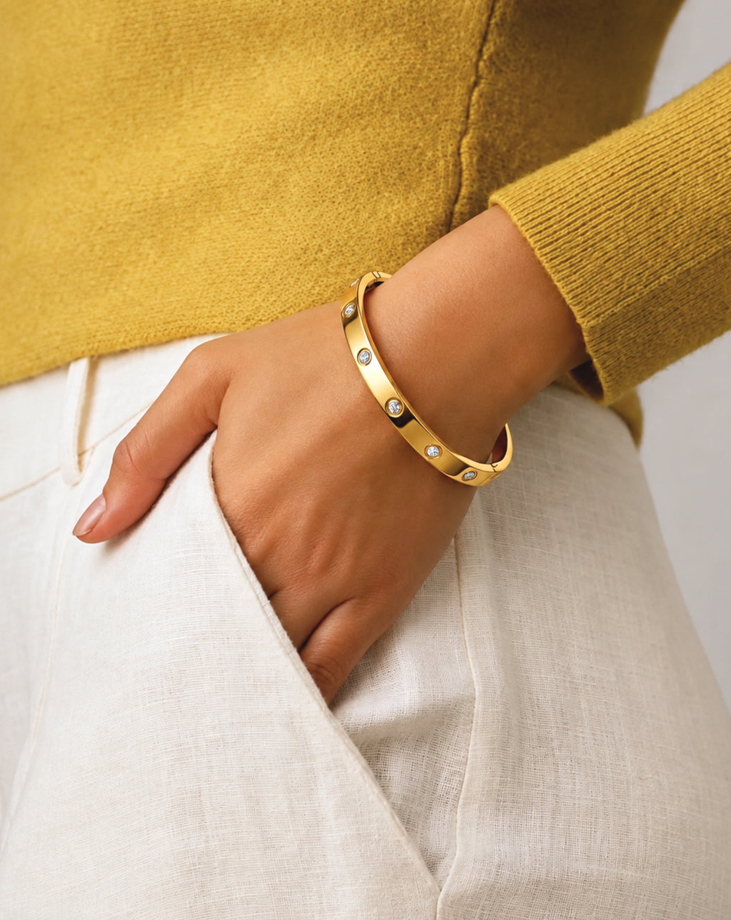 Zircon Bracelet for Women | Gold & Silver