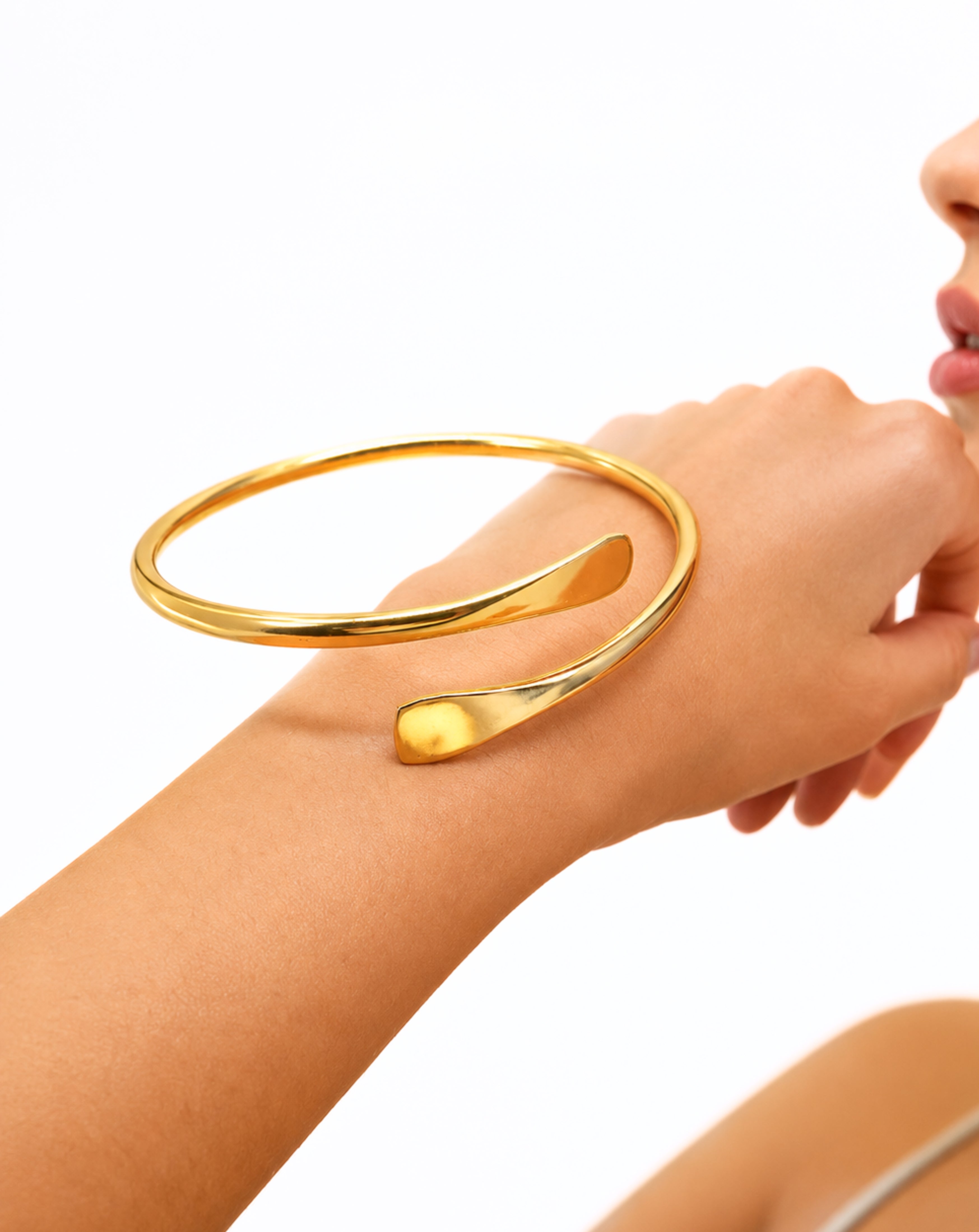 Open Bangle Bracelet for Women | Gold & Silver