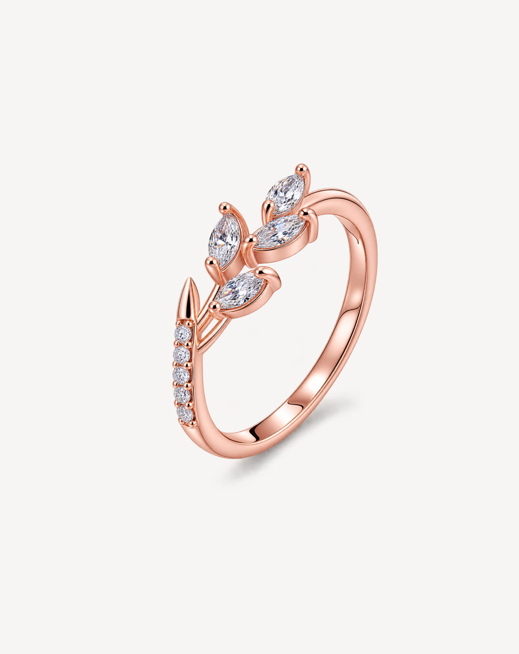 Women's European And American Luxury Flower Branch Ring