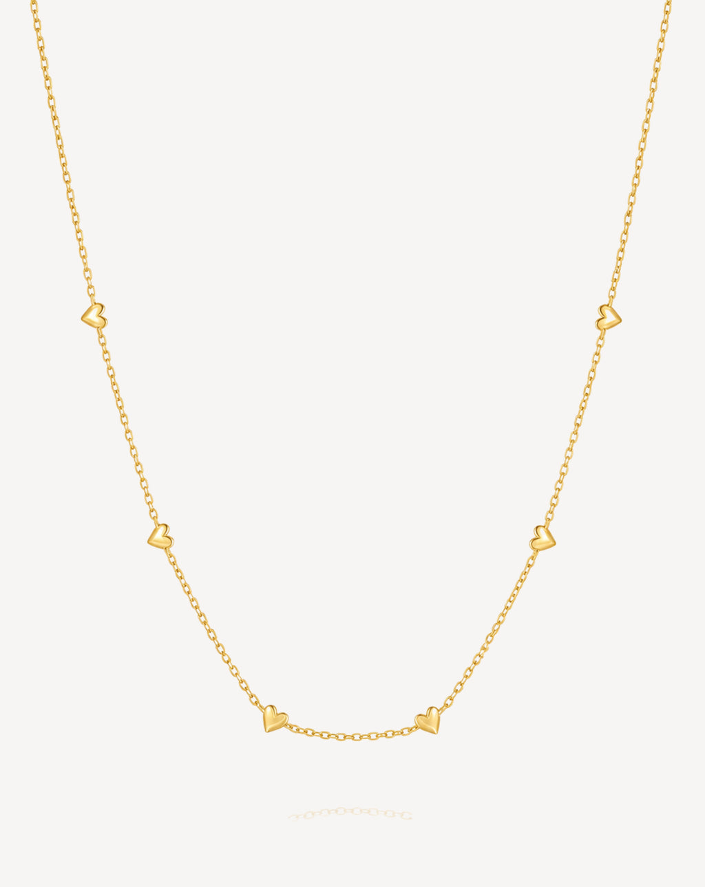 Heart Layered Choker Necklace for Women | 925 Silver