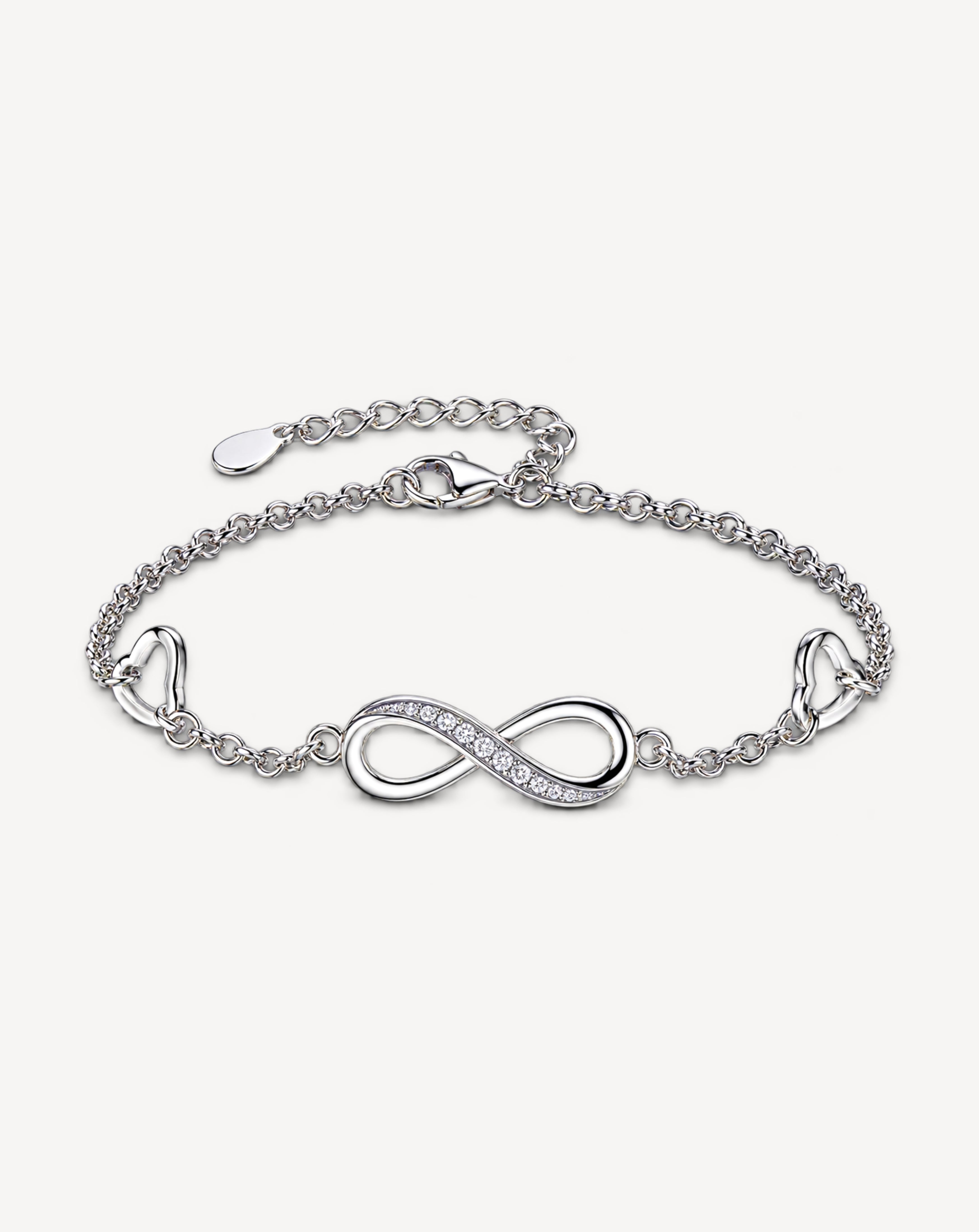 Infinite Love 925 Sterling Silver Bracelet for Women