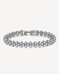 Zircon Flower Tennis Bracelet | Gold-Plated Copper | Women's Bracelet