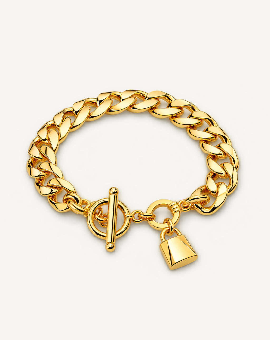 Gold Heart Lock Chain Bracelet | Women's Fashion Jewellery