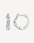 A Luxurious And Fashionable Minimalist Jewelry Earring Set Featuring Top-quality Moissanite Stones, Made Of S925 Silver Electroplated With Platinum.