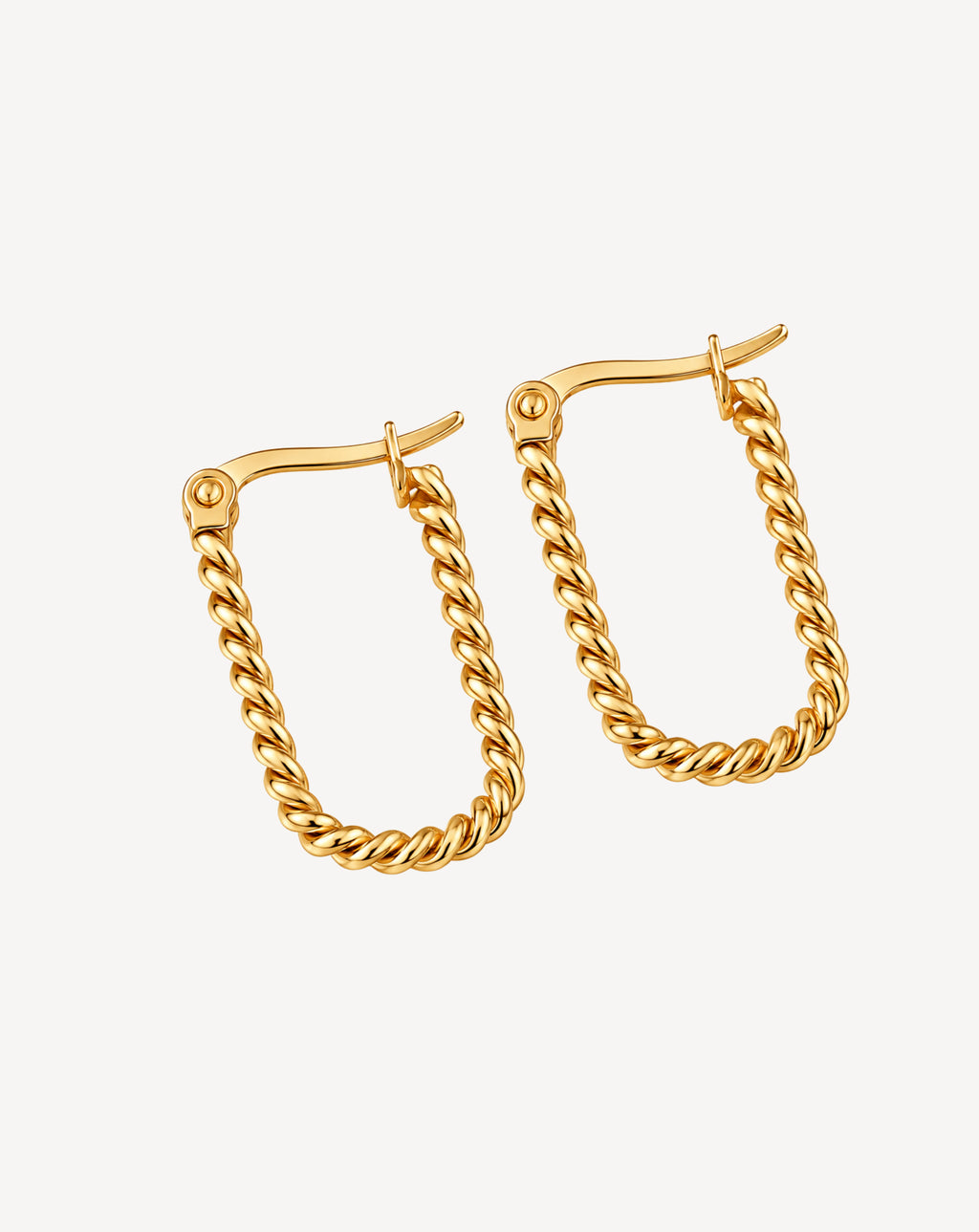 Geometric Hollow-Out Hoop Earrings | Gold & Silver