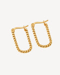 Geometric Hollow-Out Hoop Earrings | Gold & Silver