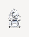 Morganite Stud Earrings | Platinum-Plated S925 Silver