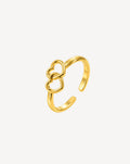 Gold Plated Double Heart Open Ring for Women - product image 1