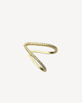 Gold Plated Crystal Open Band Ring for Women - product image 1