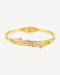 Gold Plated Crystal Sweep Bangle Bracelet for Women - product image 1