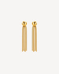 Gold Plated Long Chain Drop Earrings for Women - product image 1