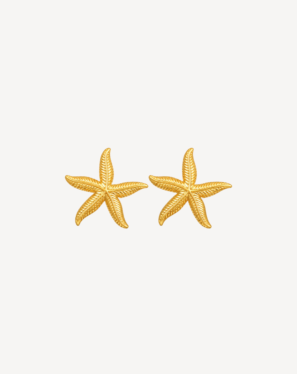 Gold Plated Starfish Stud Earrings for Women - product image 1