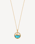 Gold Plated Blue Ocean Whale Pendant Necklace for Women - product image 1