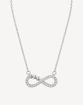 Silver Plated Infinity Crystal Pendant Necklace for Women - product image 1