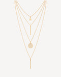 Gold Plated Star & Coin Multi Layered Necklace for Women - product image 1