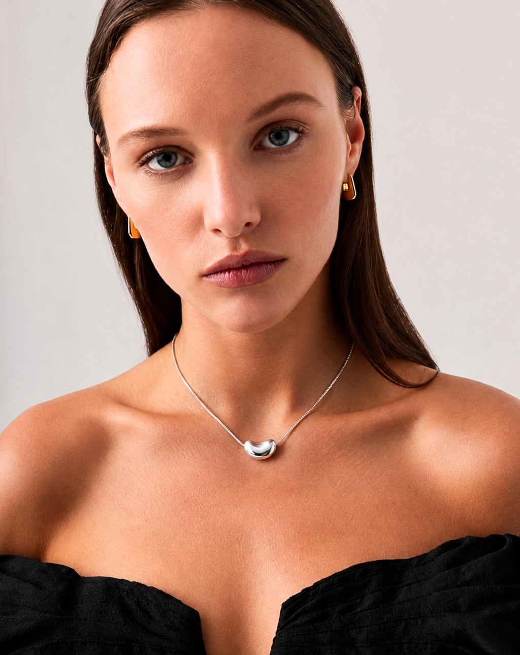 S925 Sterling Silver Acacia Bean Necklace for Women | Revosha