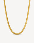 Gold Plated Herringbone Chain Necklace for Women - product image 1